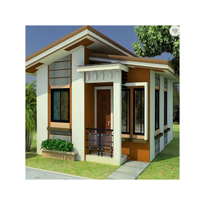 Luxury Prefabricated Light Steel Villa House In White / Gray / Black