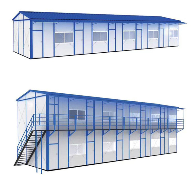 Light Steel Modular Panel Modern K Type Light Steel Structure Prefab House With PVC Sliding Window