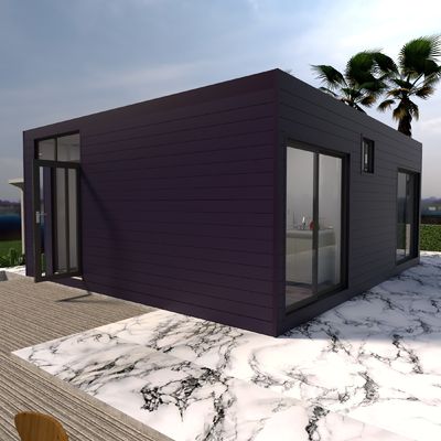 20ft or 40ft High Insulation Value Earthquake Resistant SIP Panel House Shell Package