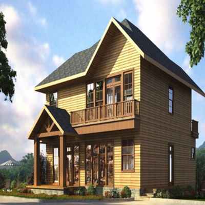 Small Light Steel Structure Villa Manufacture for Container Houses in White/Gray/Black