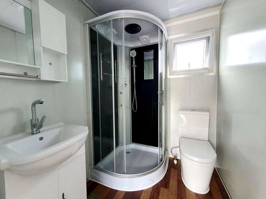 Steel Sandwich Panel Expandable Container House for Living in White/Gray/Black