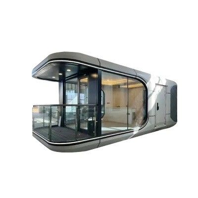 Prefab Space Capsule Villa House With Welded Steel Frame Structure