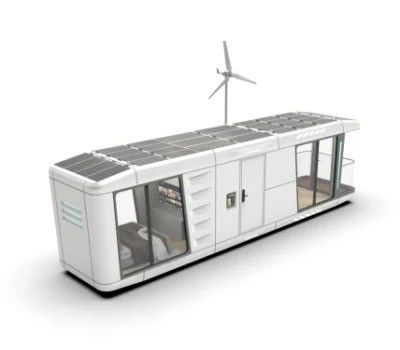 Prefab Space Capsule Villa House With Welded Steel Frame Structure