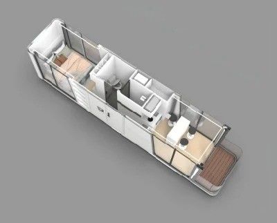 Prefab Space Capsule Villa House With Welded Steel Frame Structure