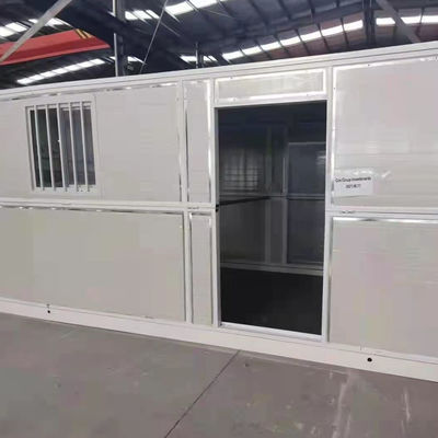 Prefabricated 20ft Office Flat Pack Foldable Container House with PVC Sliding Window