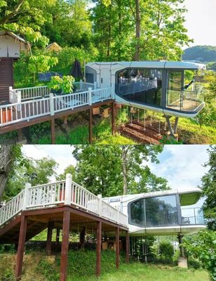 Steel Space Capsule House Newest Modern Sleeping Pods Capsule Hotel