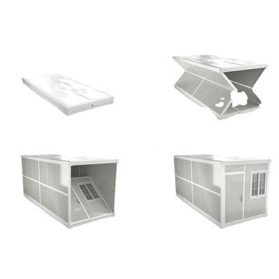 Easy Installation 20ft Steel Sandwich Panel Portable Ready Made Folding Container House