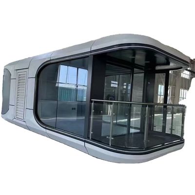 Hotel Pod Hurricane Proof Prefab Capsule Speed Dome House In Mid-Century