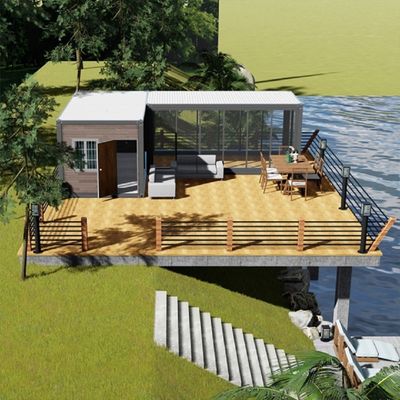 Mobile Living Made Easy 2023 Portable Folding Container House with PVC Sliding Window