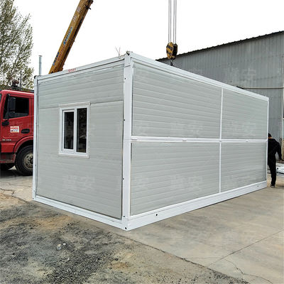 Portable 20ft Prefabricated Foldable Container Homes with Galvanized Steel Frame