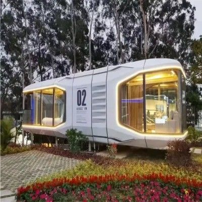Prefabricated House Garden House Mobile Home Steel Structure Building Holiday Home