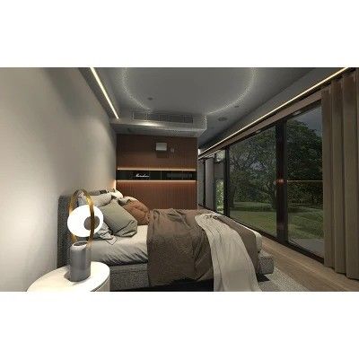 Modern Elegant Design Sandwich Panel Prefab Capsule Tiny House