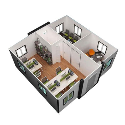 Folding Expandable Container House with PVC Sliding Window and 18mm MGO Board Floor