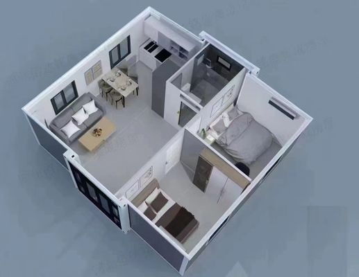 Prefabricated 3 Bedroom Prefab House Plans For Warehouse Construction