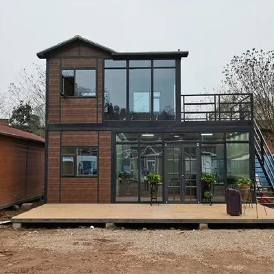 Steel Door Flat Pack Container for Portable and Expandable Living