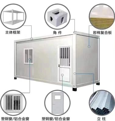 Flat Pack Container House With MGO Board Floor Sturdy Weather Resistant