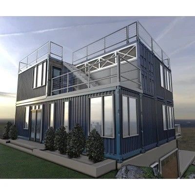 Customized Color Expandable Container House with Light Steel Frame and Construction