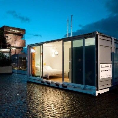 Customized Color Expandable Container House with Light Steel Frame and Construction