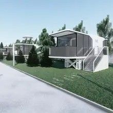 Fat Pack Container House For Modern Tiny Hangfa Space Capsule Homestay
