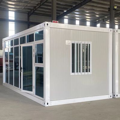 Flat Pack Container House-Office Prefab Container With PVC Sliding Window