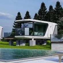 Fat Pack Container House For Modern Tiny Hangfa Space Capsule Homestay