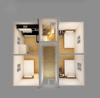Expandable Light Steel Villa Prefabricated Home For Office Building Container House