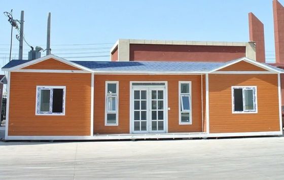 Steel Luxury Container House 20ft 40ft Prefab Modular Homes Expandable
