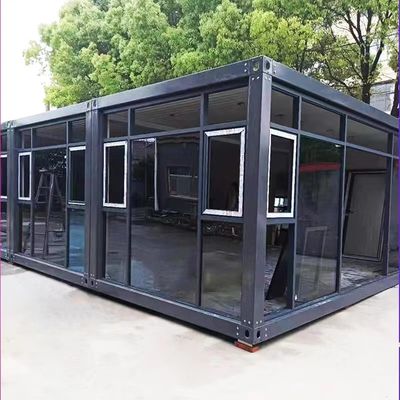 Quick Install Prefab Container House With PVC Sliding Window Light Accessories