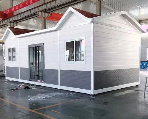 Steel Luxury Container House 20ft 40ft Prefab Modular Homes Expandable