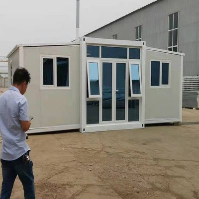 Galvanized Light Steel Frame 20ft Expandable Modular Homes With PVC Sliding Window
