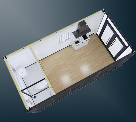 Galvanized Steel Frame Prefabricated Warehouse For Temporary Housing