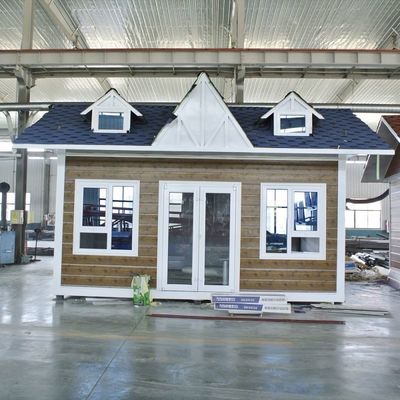 Foldable Tiny House On Wheels Trailer With 18mm MgO Board Floor PVC Sliding Window