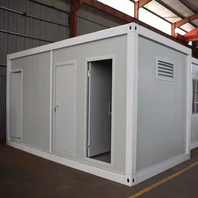 Hotel Prefab Flat Pack Container House With PVC Sliding Window Simplicity Design