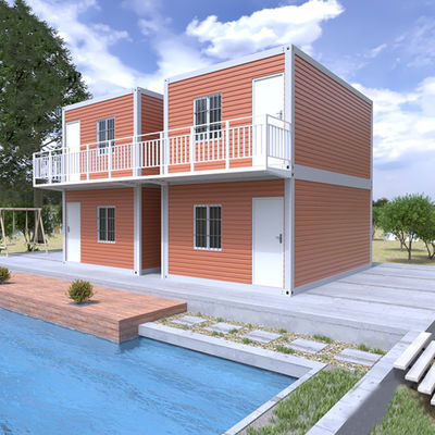 Prefab Modular Container House with 18mm MGO Board Floor and Galvanized Steel Frame