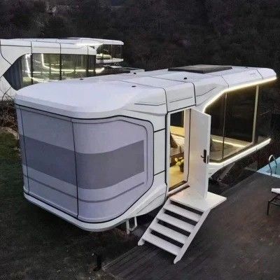 Portable Camping Capsule Villas Maison Prefabriquee Casas Prefabricadas