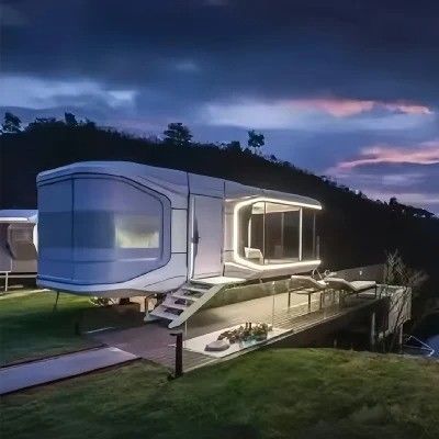Portable Camping Capsule Villas Maison Prefabriquee Casas Prefabricadas