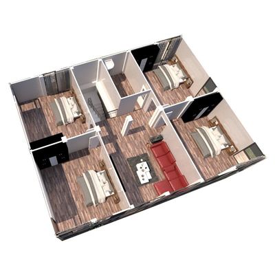 Modern Design Style Outdoor Container House with Steel Structure and EPS Sandwich Panel