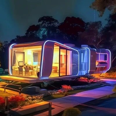 Portable Camping Capsule Villas Maison Prefabriquee Casas Prefabricadas