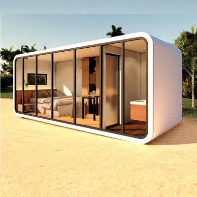 Mobile Modern Design Style Luxury Capsule Hotel Apple Cabin Space House