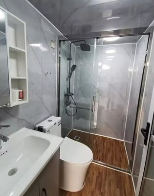 Steel Door Sandwich Panel Modular Container House Foldable Light Steel Structure Frame