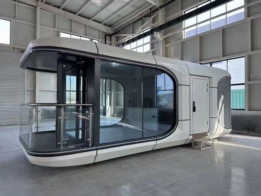 Light Steel Prefab House Portable Prefabricated Luxury Space Capsule Container