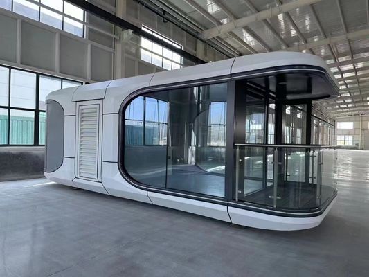 Light Steel Prefab House Portable Prefabricated Luxury Space Capsule Container