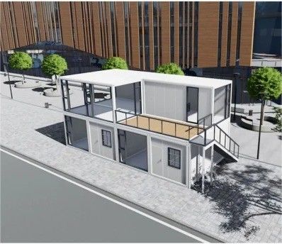 Home Office Technology Container House With Steel Structure Frame Welded