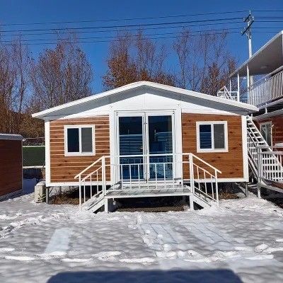 Environmental Protection 2 Bedroom Prefab Expandable Container House with Steel Door