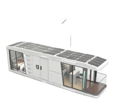 Luxury Prefab House Fat Pack Container House For Solar Space Capsule