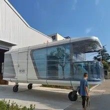 Luxury Prefab House Fat Pack Container House For Solar Space Capsule