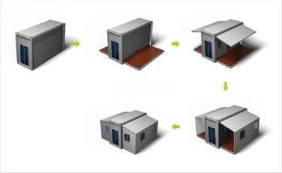 Modern Expandable Container House for Office Building Customized 20ft or 40ft