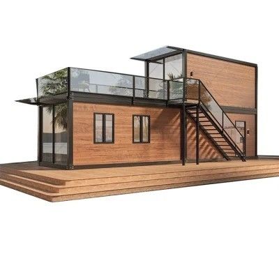 Luxury Office Building Recyclable Prefab Container House For Family Living