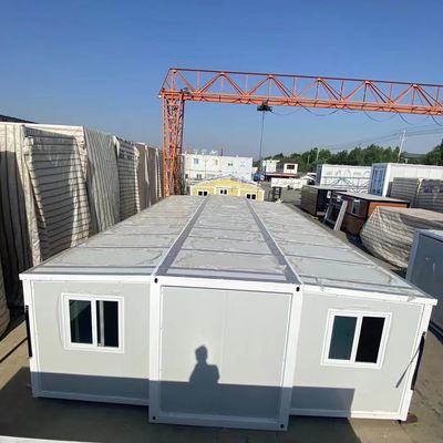 Customized Color Fat Pack Container House For Light Steel Folding Expansion