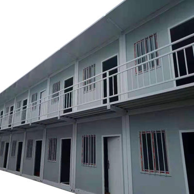 Detachable Design Flat Pack Container House in White/Gray/Black Floor 18mm MgO Board